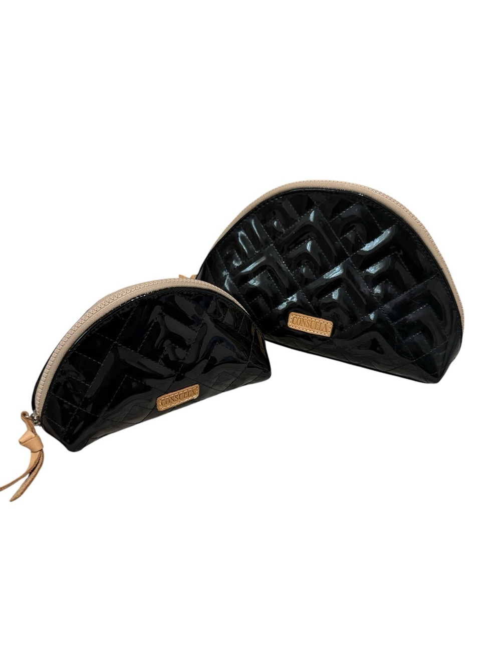 Consuela Inked Large and Small Cosmetic Case Sold Together